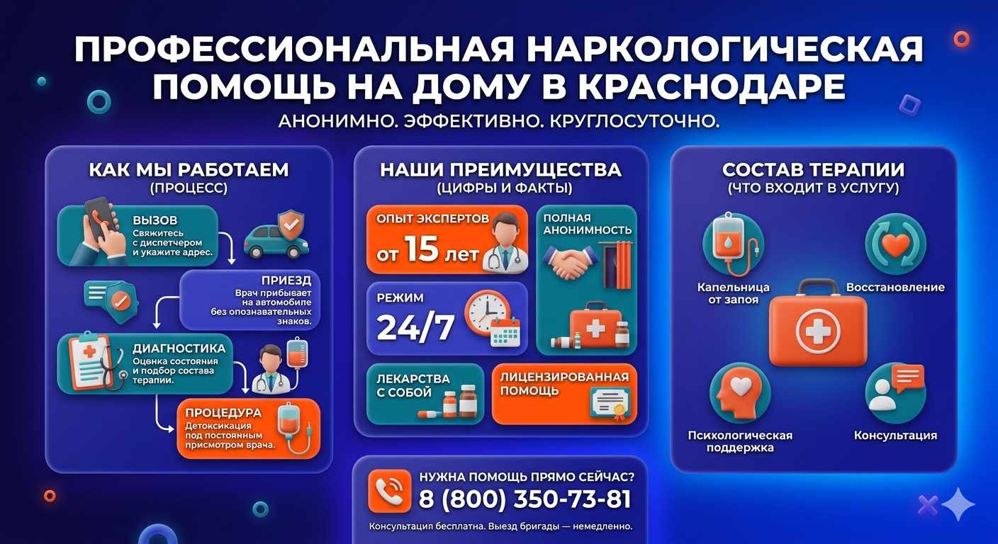 Инфографика о принципах лечения алкоголизма на дому в Могоче: этапы вызова нарколога, преимущества анонимной детоксикации и состав медицинской помощи.